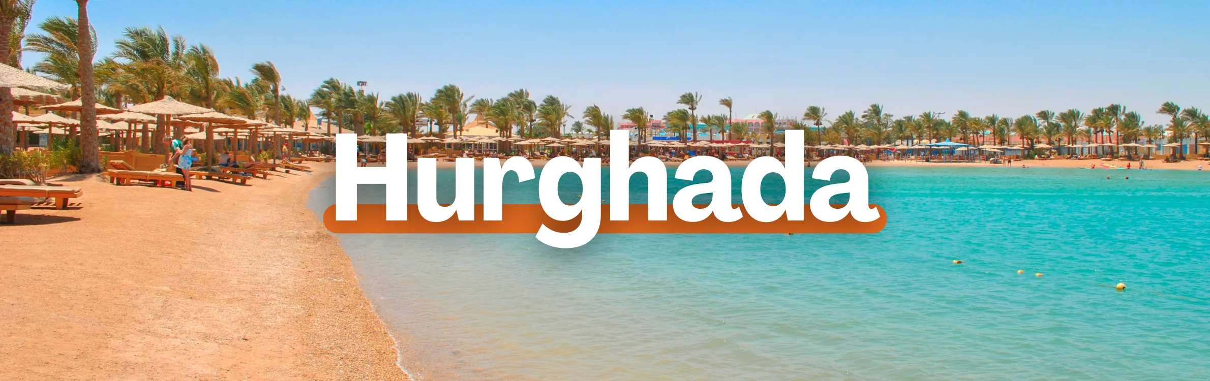 Hurghada Banner am Strand