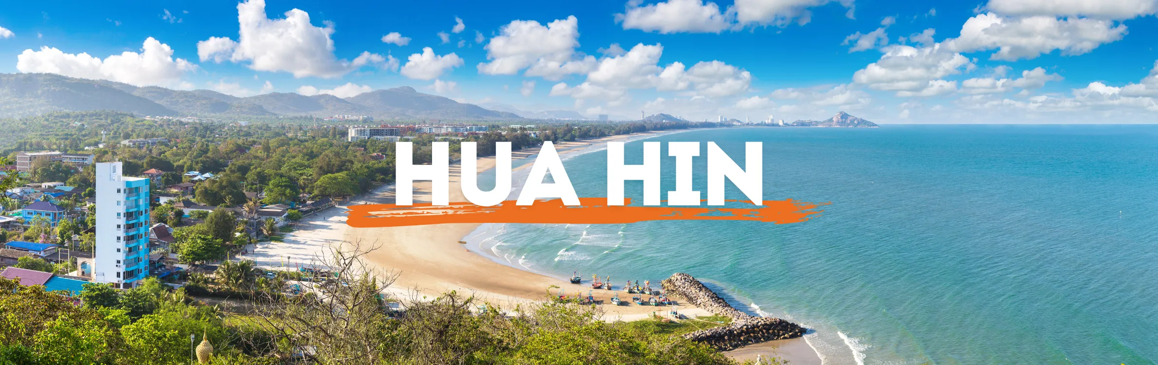 Großer Strand in Hua Hin