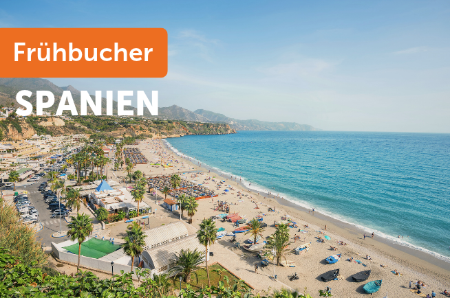 Großer Strand in Spanien