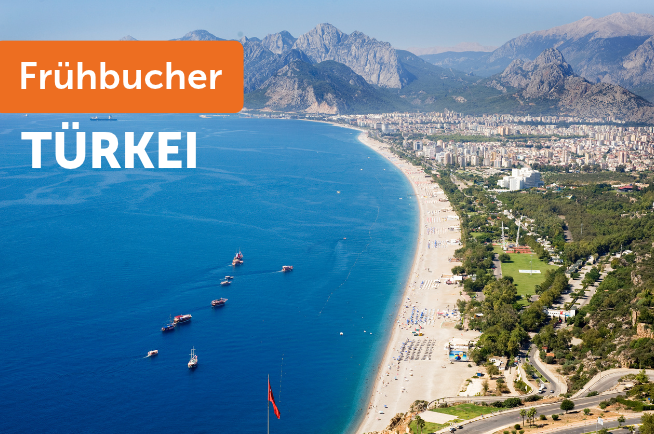 Großer Strand in der Türkei