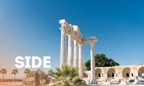 Side mit alten Bauten