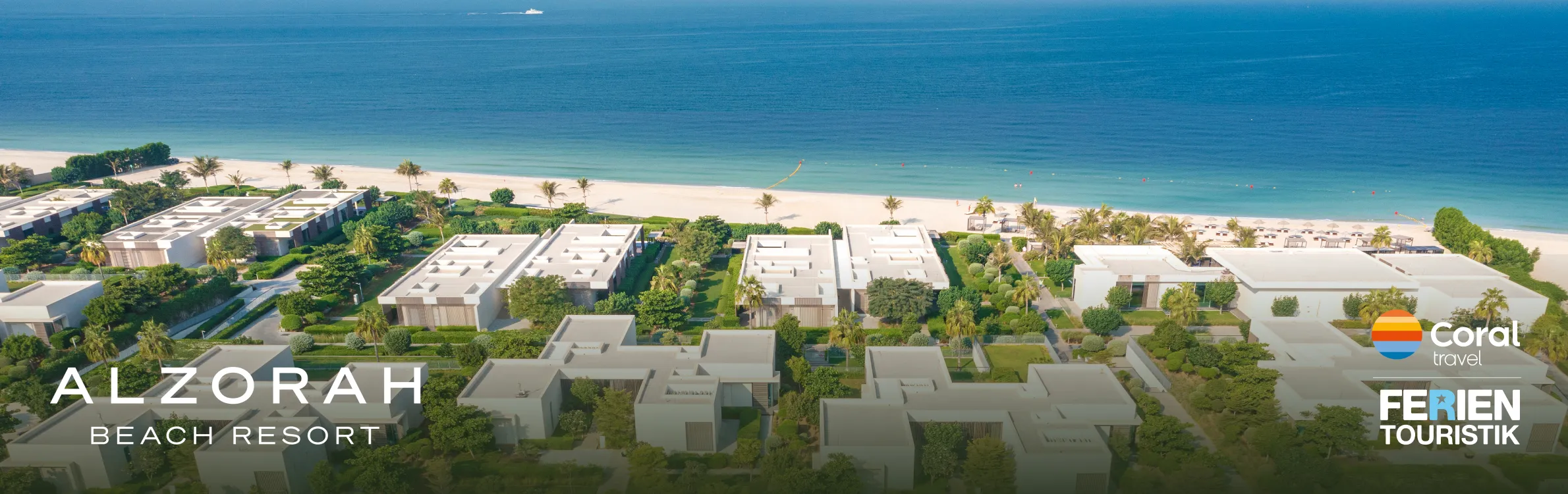 Al Zorah Beach Resort von oben gesehen