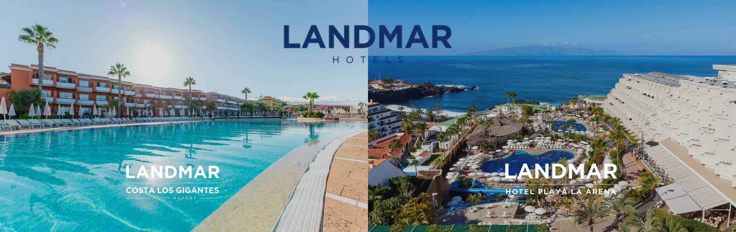 Landmar Hotels Banner mit zwei Hotels