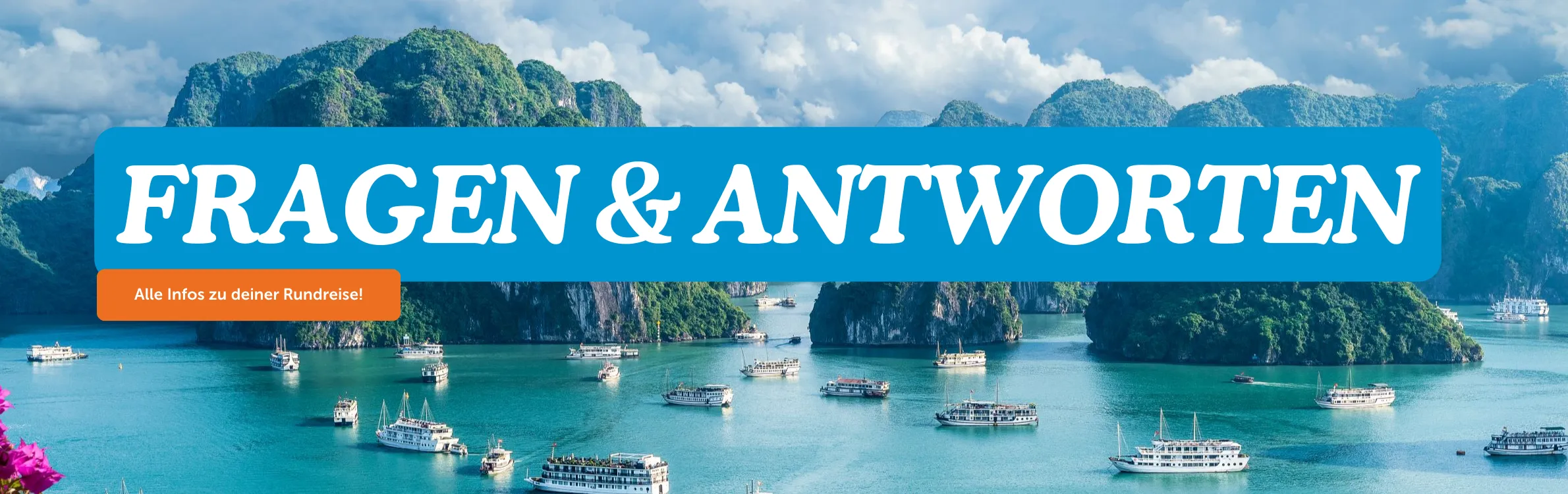 Bucht in Vietnam mit vielen Schiffen
